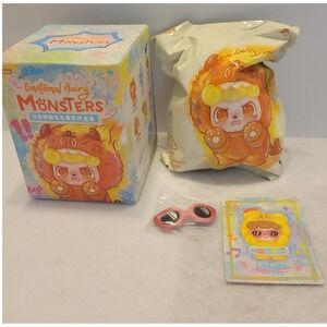 JOTOYS Emotional Hairy Monsters Blind Box Card Confirmed Yellow Vinyl w/ Box